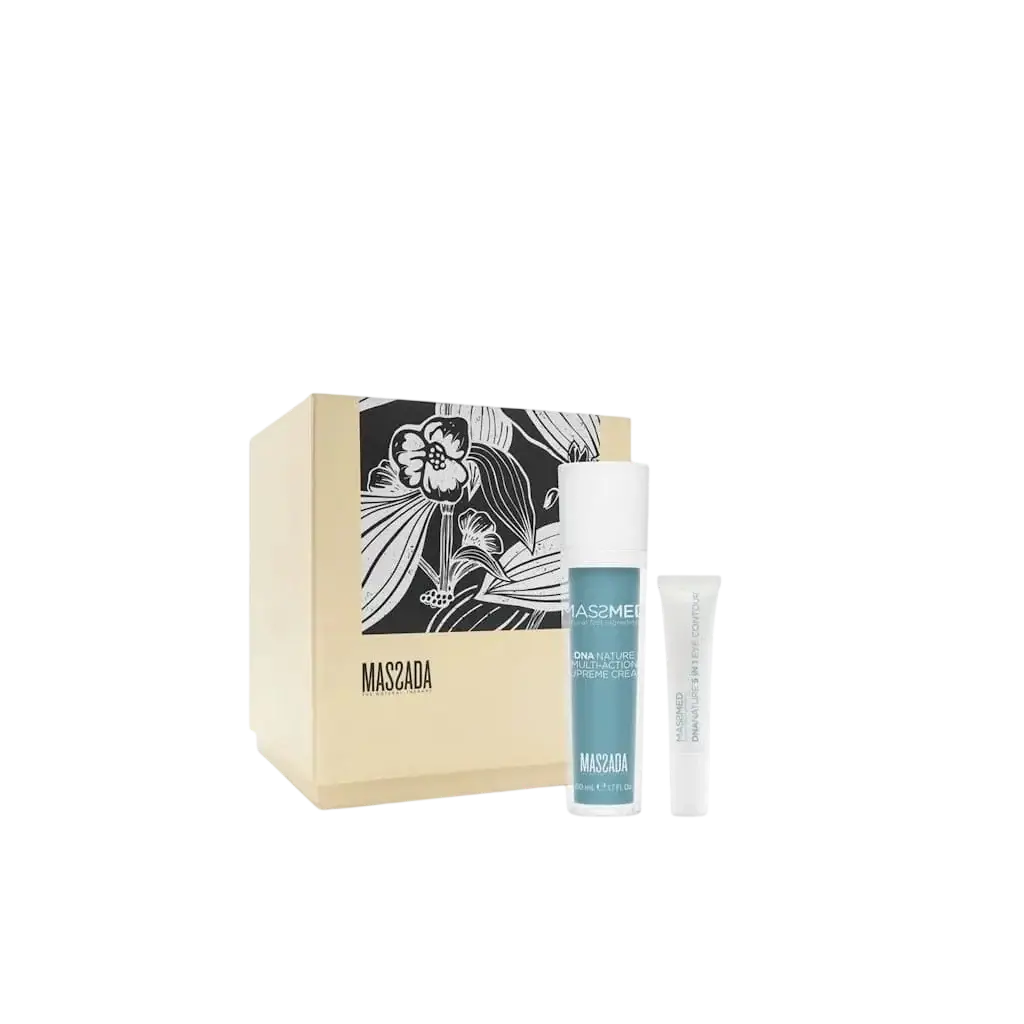 El Pack DNA Nature ofrece un tratamiento antiedad global que regenera, reafirma y revitaliza la piel desde el interior.