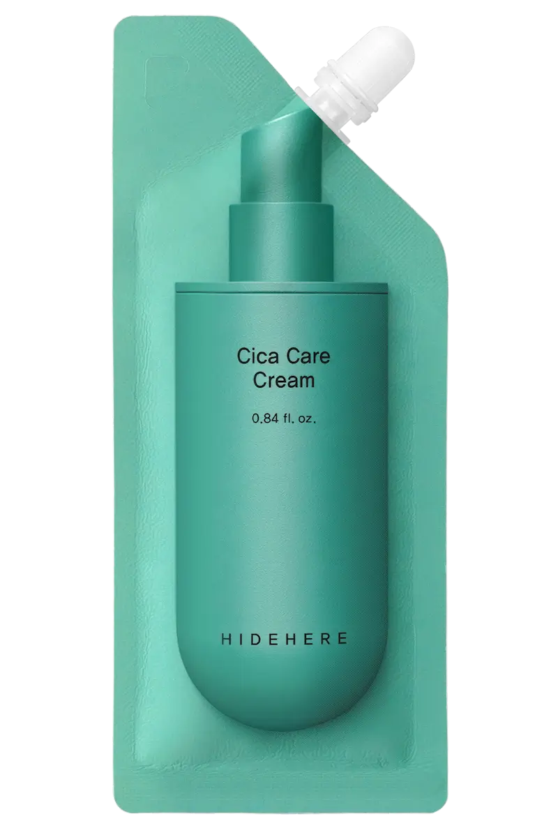 Hidehere Cica Care Cream 25 ml – Crema calmante vegana con Centella Asiática y madecassoside para piel sensible