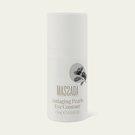 Massada Antiaging Pearls Eye Contour 15 ml, contorno de ojos antiedad en frasco con tapón