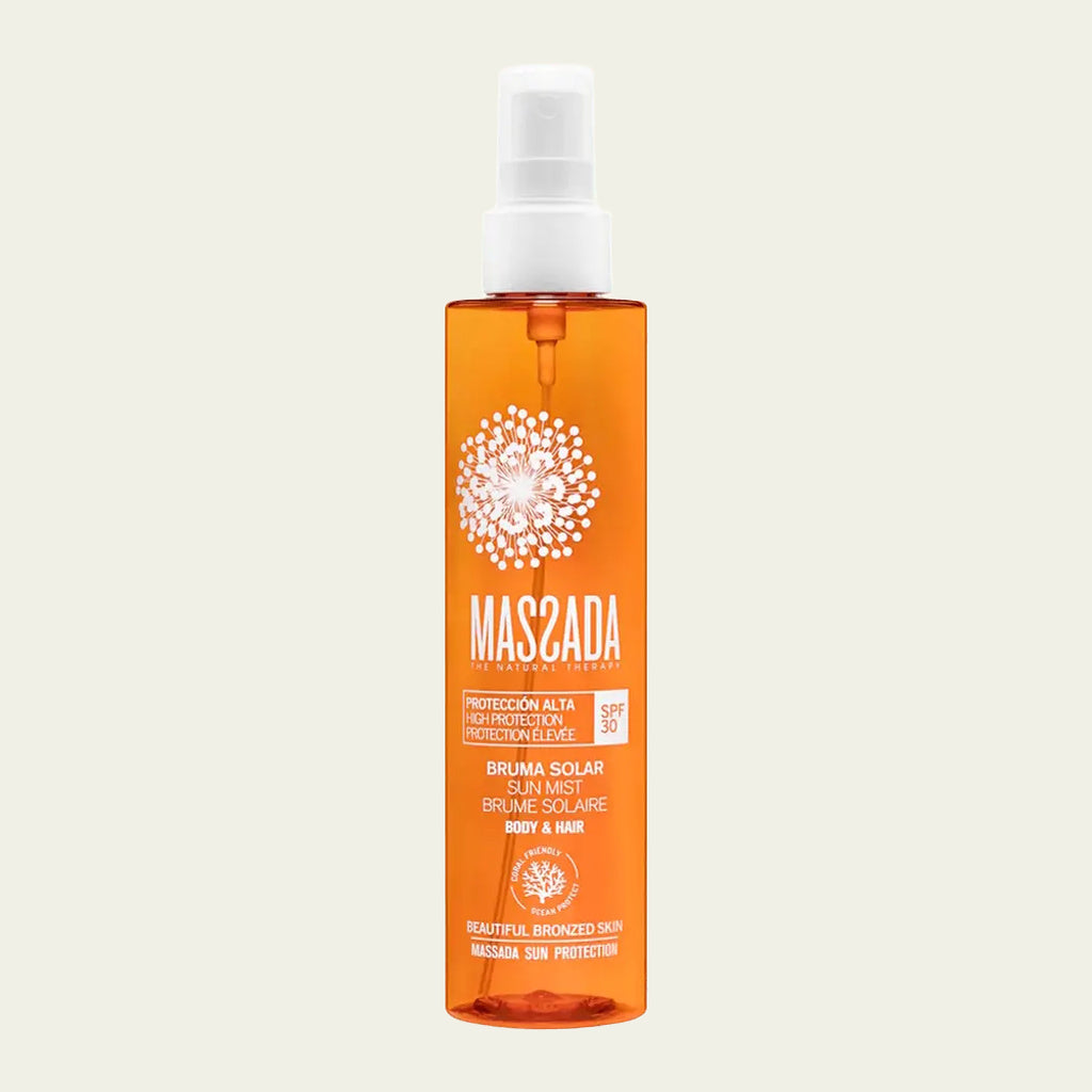 Massada Bruma Solar Body & Hair SPF 30 de 200 ml, protector solar en spray para cuerpo y cabello