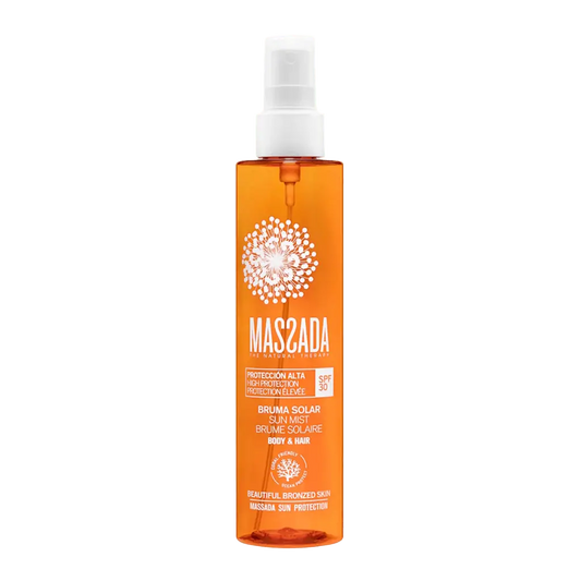 Bruma solar transparente Massada Body & Hair SPF 30 protector 200 ml