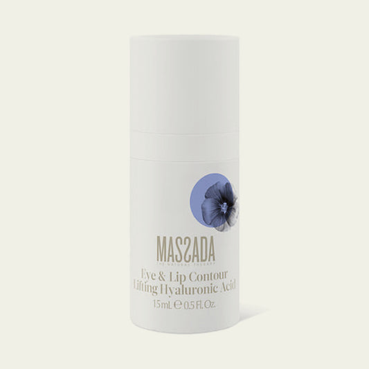 Massada Eye & Lip Contour Lifting Hyaluronic Acid 15 ml, contorno de ojos y labios reafirmante en frasco con tapón