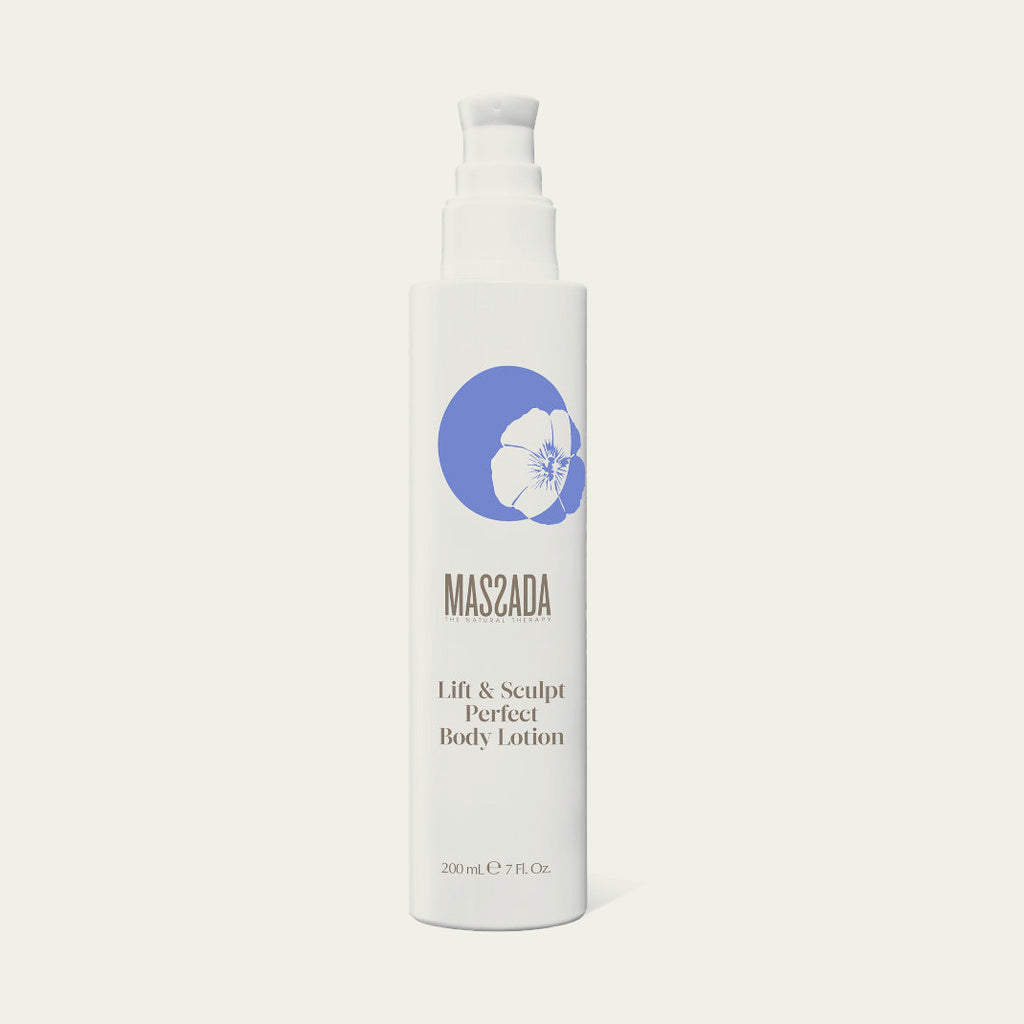 Massada Lift & Sculpt Perfect Body Lotion 200 ml, loción corporal reafirmante con dosificador