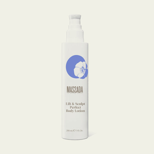 Massada Lift & Sculpt Perfect Body Lotion 200 ml, loción corporal reafirmante con dosificador