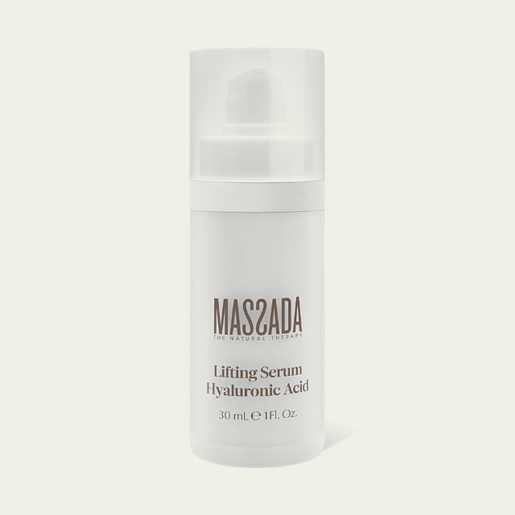 Massada Lifting Serum Hyaluronic Acid 30 ml, sérum reafirmante con ácido hialurónico en frasco dosificador