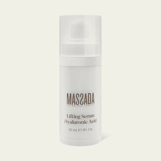 Massada Lifting Serum Hyaluronic Acid 30 ml, sérum reafirmante con ácido hialurónico en frasco dosificador