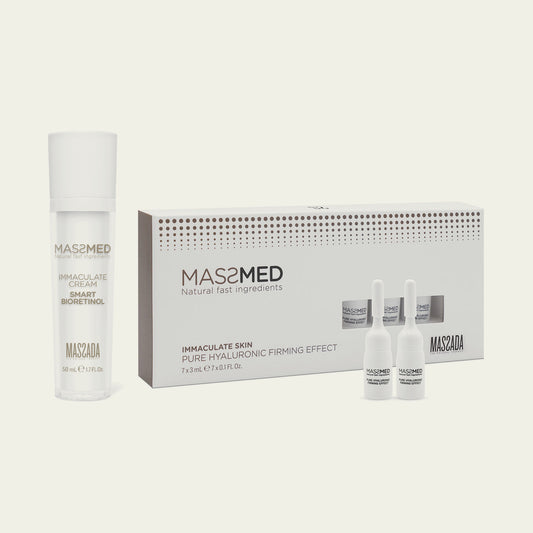 Pack Massada MassMed Immaculate Skin: Immaculate Cream Smart Bioretinol 50 ml y Pure Hyaluronic Firming Effect 7 x 3 ml
