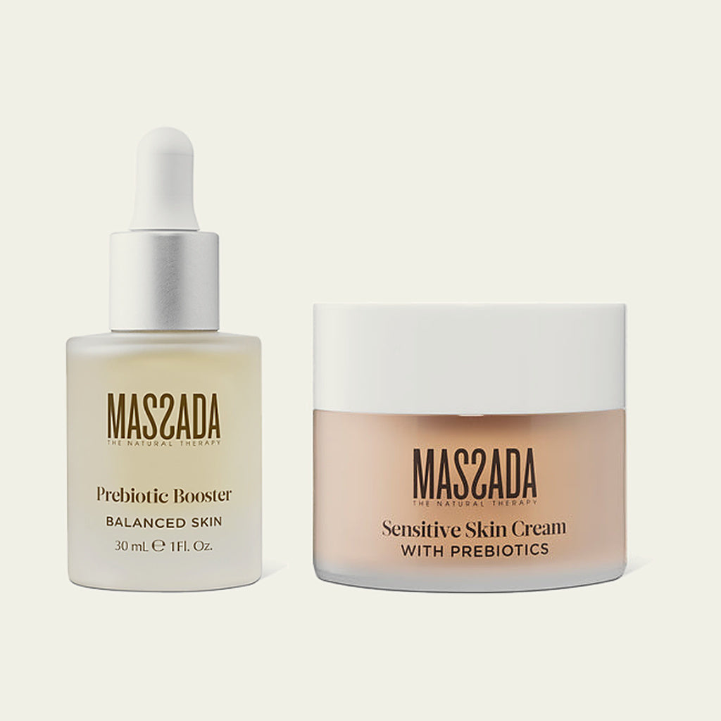Pack Massada Pieles Sensibles: Prebiotic Booster 30 ml y Sensitive Skin Cream with Prebiotics 50 ml