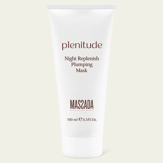 Massada Plenitude Night Replenish Plumping Mask 100 ml, mascarilla facial de noche antiedad en tubo