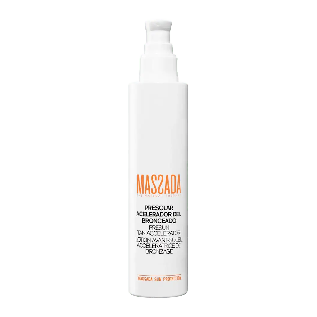 Loción corporal presolar acelerador de bronceado Massada 200 ml