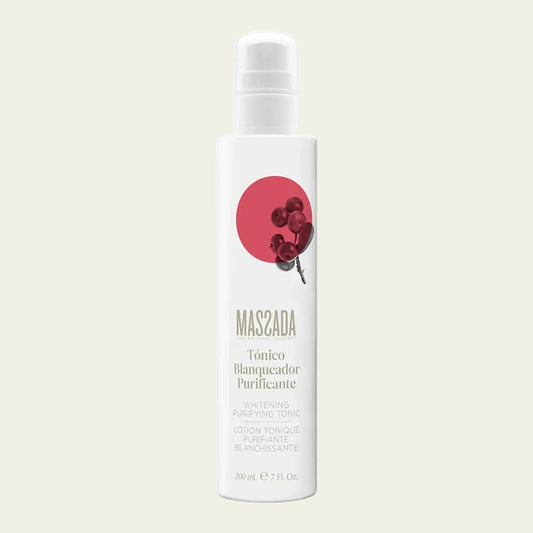 Massada Tónico Blanqueador Purificante 200 ml, tónico facial antimanchas